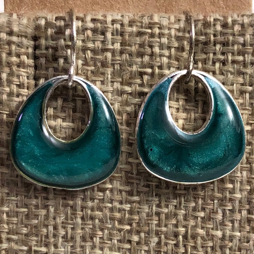 Fashion Jewelry Teal Earrings - Picture 3 of 7